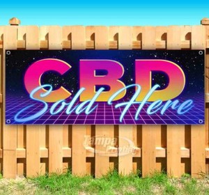 Cbd Sold Here Advertising Vinyl Banner Flag Sign Many Sizes