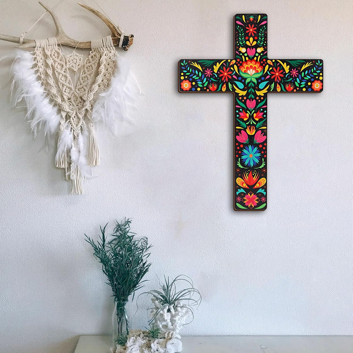 Dia De Los Muertos Altar Cross Tiered Tray Centerpieces – 4Pcs Mexican ...