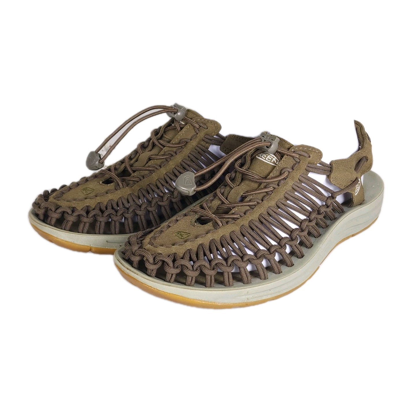 Sandali con cinturino KEEN donna Uneek US9 5 verde tessuto paracord acqua outdoor