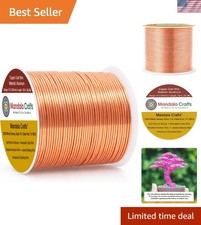 18 Gauge Copper Anodized Aluminum Wire - 100ft Flexible Craft Jewelry Making
