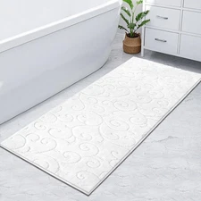 HEBE Bathroom Rugs Runner 60x24 Luxury Bath Mat Non Slip, Long Set 1 PCS