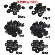 40 set Car Fastener Clips Floor Mat Buckle Antiskid Pad Fixed Clamp Retainer USA