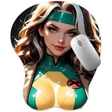 3D Mousepad Oppai Mouse pad with Wrist Rest Pain Relief Anime Manga pad Rogue