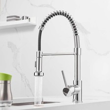 Spring Kitchen Sink Faucet Commercial Single Handle Single Lever Kitchen