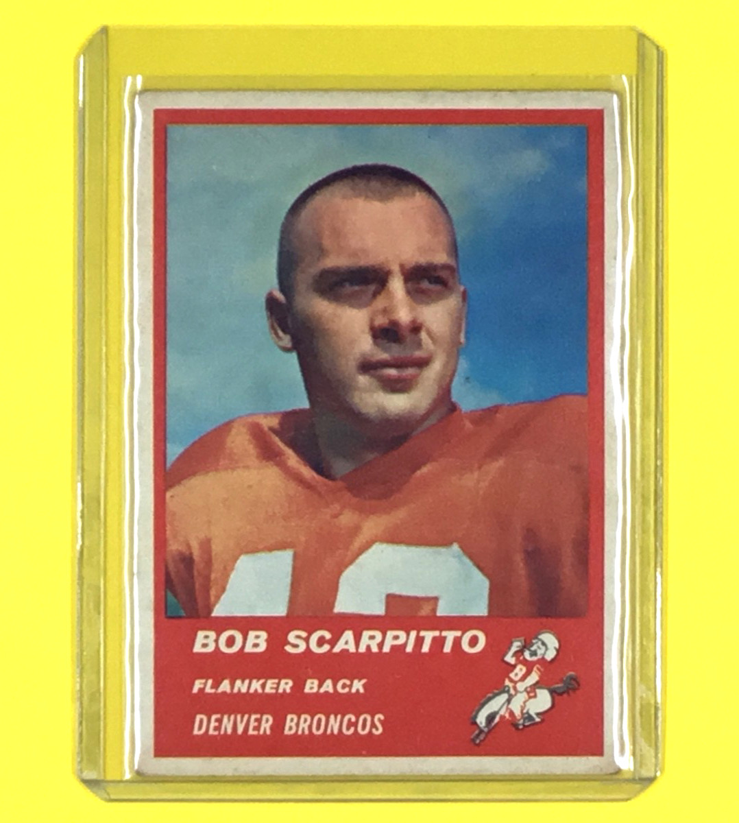 Bob Scarpitto #81 Football Cards 1963 Fleer trading card — raw and PSA graded price guide