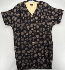 John Philips Women's Short Sleeve Black & Ivory Patterned Dress Size 22W
