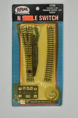 N Scale Atlas 2700 Remote Left Hand Turnout Switch with Snap-Track