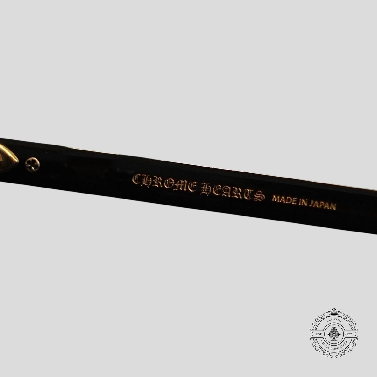 Chrome Hearts Smoke Show Sunglasses in Black/Gold | eBay