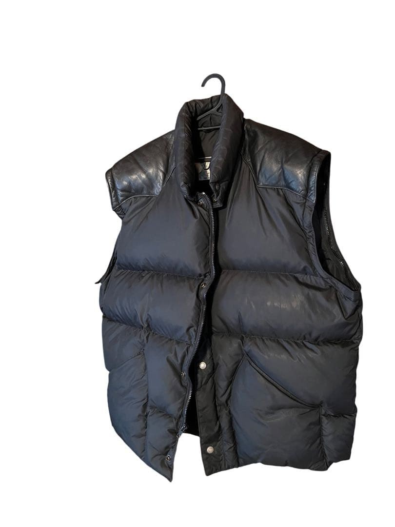 Schott leather switching down jacket - image 3