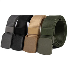 Men Casual Military Tactical Army Adjustable Quick Release Belts Pants Waistband