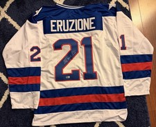 Mike Eruzione Autograph Team USA Miracle Jersey! #21. Beckett Authentication!