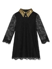 Dolce & Gabbana Girls Long-Sleeve Lace Dress RRP £1030 (Sizes: 8, 12 Years) New