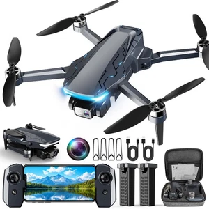 GPS Drone avec caméra, 2K HD Drones pour adultes, pliable FPV Drone avec GPS Un...