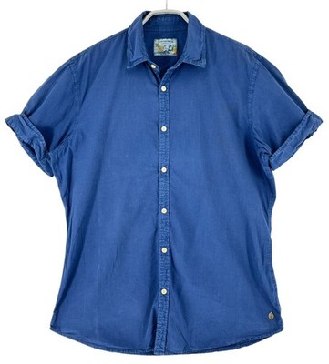 Scotch & Soda Men Short Sleeve Casual Shirt Size L