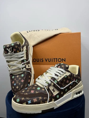LOUIS VUITTON TRAINER Louis Vuitton Tyler The Creator Trainer Sneaker Mocca taglia 42 (taglia 8) marrone NUOVO