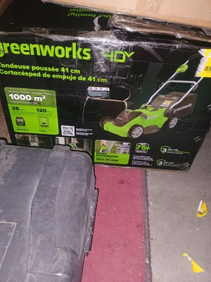 #ad #ad Greenworks 48 volt 20 in Push Battery Walk Mower with 2 4Ah Battery $179.99