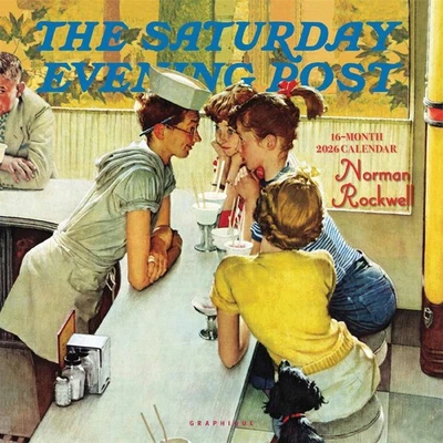 GRAPHIQUE DE FRANCE Norman Rockwell, The Saturday Evening Post Calendar 2026 - Art - Month To View