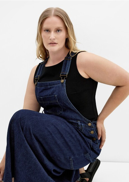 18 (M) City Chic Denim Bib & Brace Maxi Dress *5 + ITEMS = FREE POST