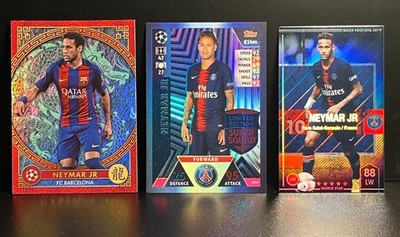 Neymar Jr Santos PSG Barcelona FC Brazil Soccer Legend 3 Card Collection