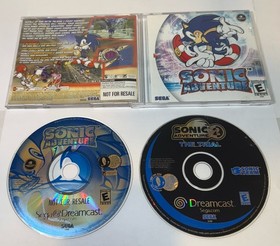 Sega Dreamcast Sonic Adventure with Sonic Adventure 2 Demo CIB, TESTED, WORKS! 