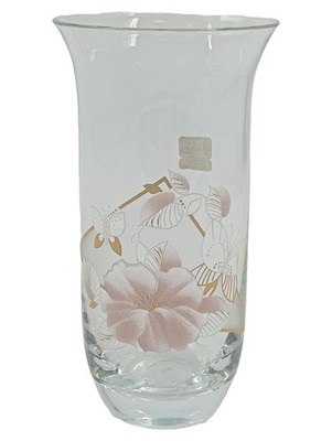 SCHOTT ZWIESEL Glasvase Blumen Schmetterling Dekor 16cm Transparent