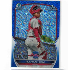 2023 Bowman Chrome: Rickardo Perez /150 Blue Shimmer Refractor #BCP-27