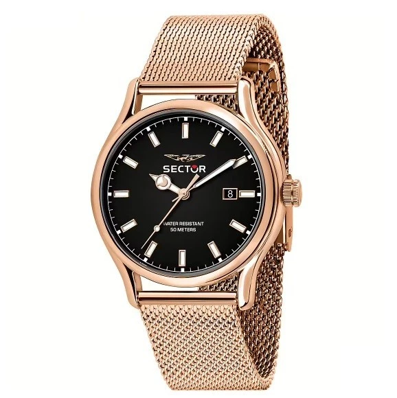 Armani Exchange Orologio da uomo, Movimento al quarzo a tre lancette e cassa da 42 mm con cinturino in acciaio, Carbone e nero