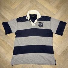 Preppy Y2K Classic Guinness Ireland Rugby Shirt L Striped Polo Embroidered Logo