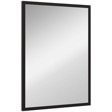 HOMCOM 70x50cm Wall Bathroom Mirror for Home Decor, Vanity Mirror, Black