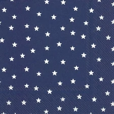  Boston International IHR Lunch Napkins, Little Stars - 40 Count Patriotic