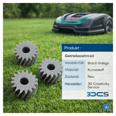 1 Getriebezahnrad Zahnrad 8mm passt für Bosch Indego 300 350 400 S+500 Reparatur