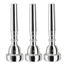 3 Pack Trumpet Mouthpiece, 7C 5C 3C Silver Plated Mouthpiece for Beginners,6951