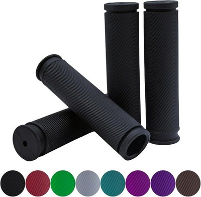 Bicycle Handlebar Grips Comfortable Non-Slip Handlebar Grips 2 Pairs Rubber f...
