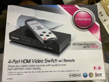 Aluratek AVW04H 4-Port HDMI Video Switch with Remote (AVW04H)