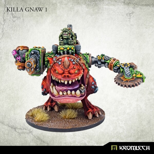 Killa Gnaw 1 -Kromlech-Ork Squig Rider Gretchin Snagga Squighog
