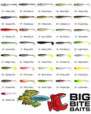 Big Bite Baits Suicide Shad (35SWTM) Any 36 Colors 3.5 Inch Swimbait Lures