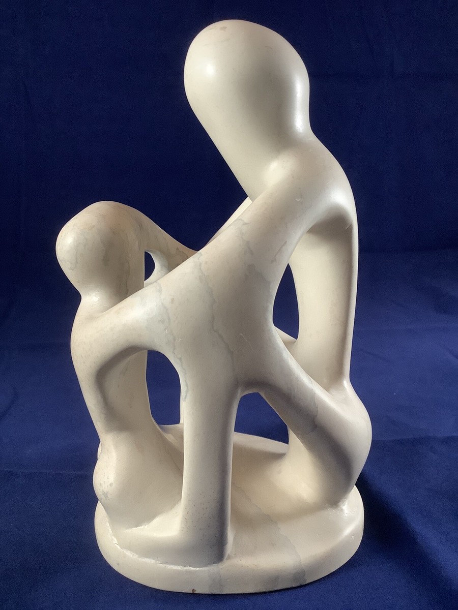 Kisii Kenya Africa Soapstone Stone Abstract Sculpture Mother