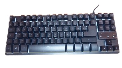 TRUST GXT 833 Thado TKL Gaming Tastatur mit LED-Beleuchtung, QWERTZ-Layout -Schw