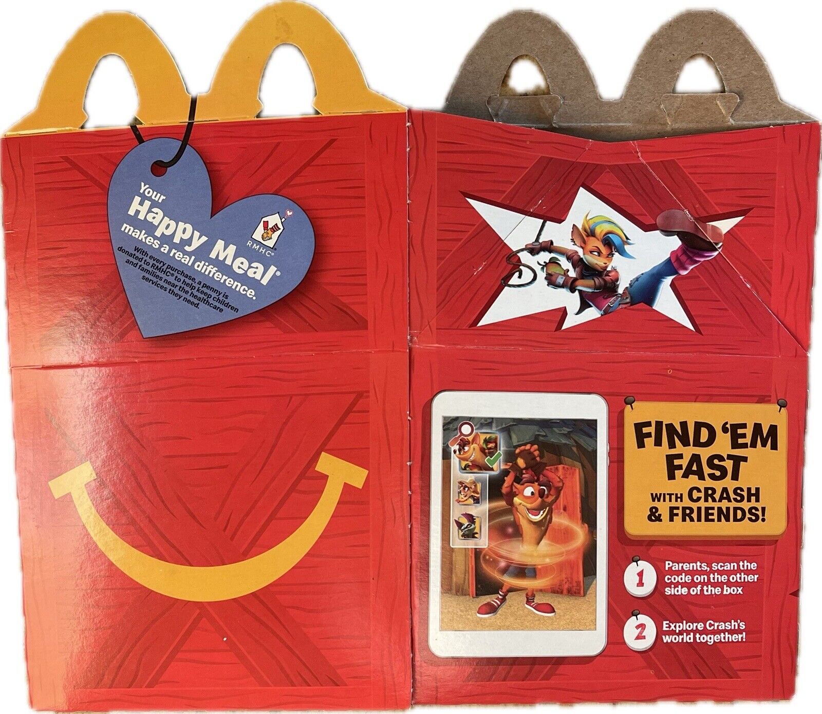 Crash Card Game - Crash Team Rumble McDonald's Toys 