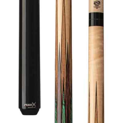 Pure X Curly Maple Sneaky Pete  Wrapless Cue HXTSN2 - 1x1 Case - Free Shipping