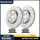 Front Brake Rotors Pads fit for Dodge Journey 2014-2020 Drilled Slotted Brakes