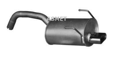 Asmet Rear Silencer Muffler Exhaust For Fiat 500 + C 1.4 74KW Panda 1.3 D