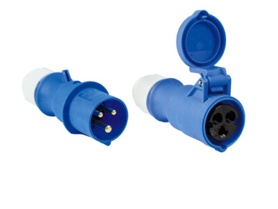as - Schwabe Camping CEE Stecker oder Kupplung 3-polig 230 V / 16 A IP44 Aussen