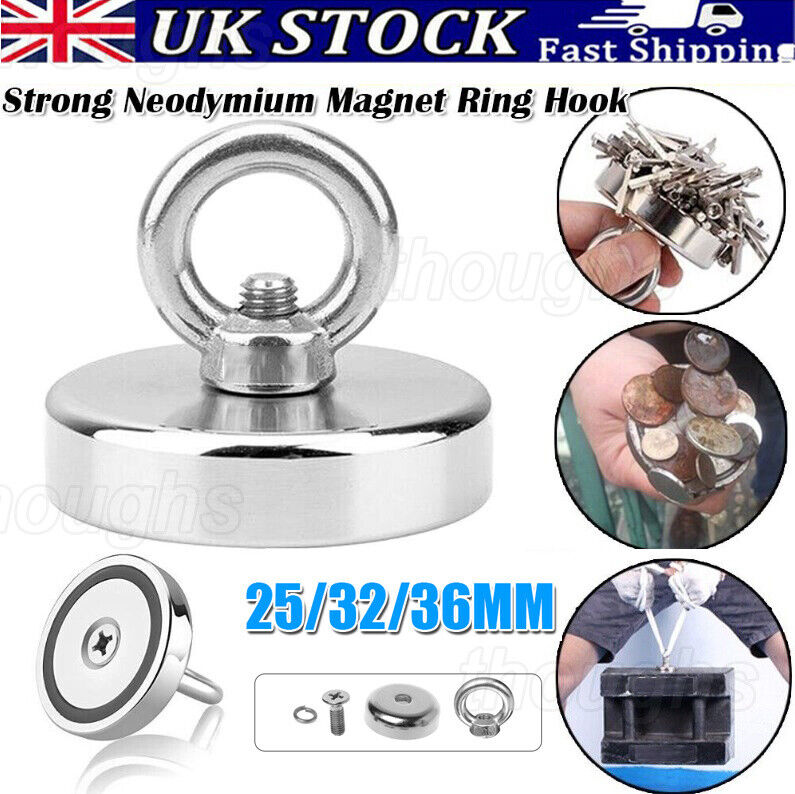 Fishing Magnets Neodymium For Recovery All Sizes Strong Pull Force FREE POST