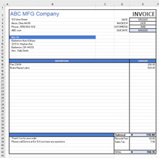 EXCEL INVOICE TEMPLATE. Create Invoices in Excel