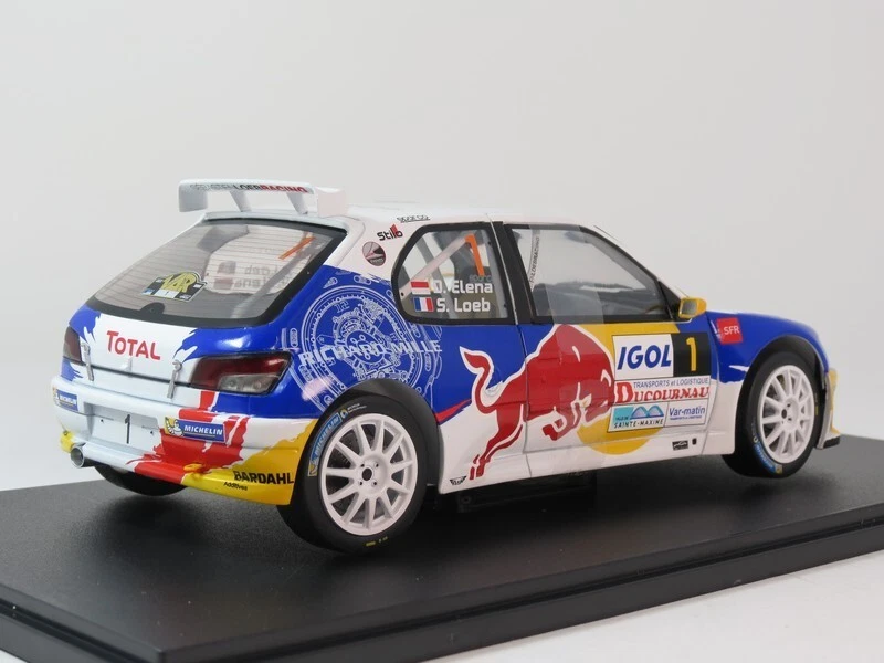 Solido Peugeot 306 Maxi #1 Loeb Rally du Var 2017 1/18 S1808308 - Immagine 3 di 4