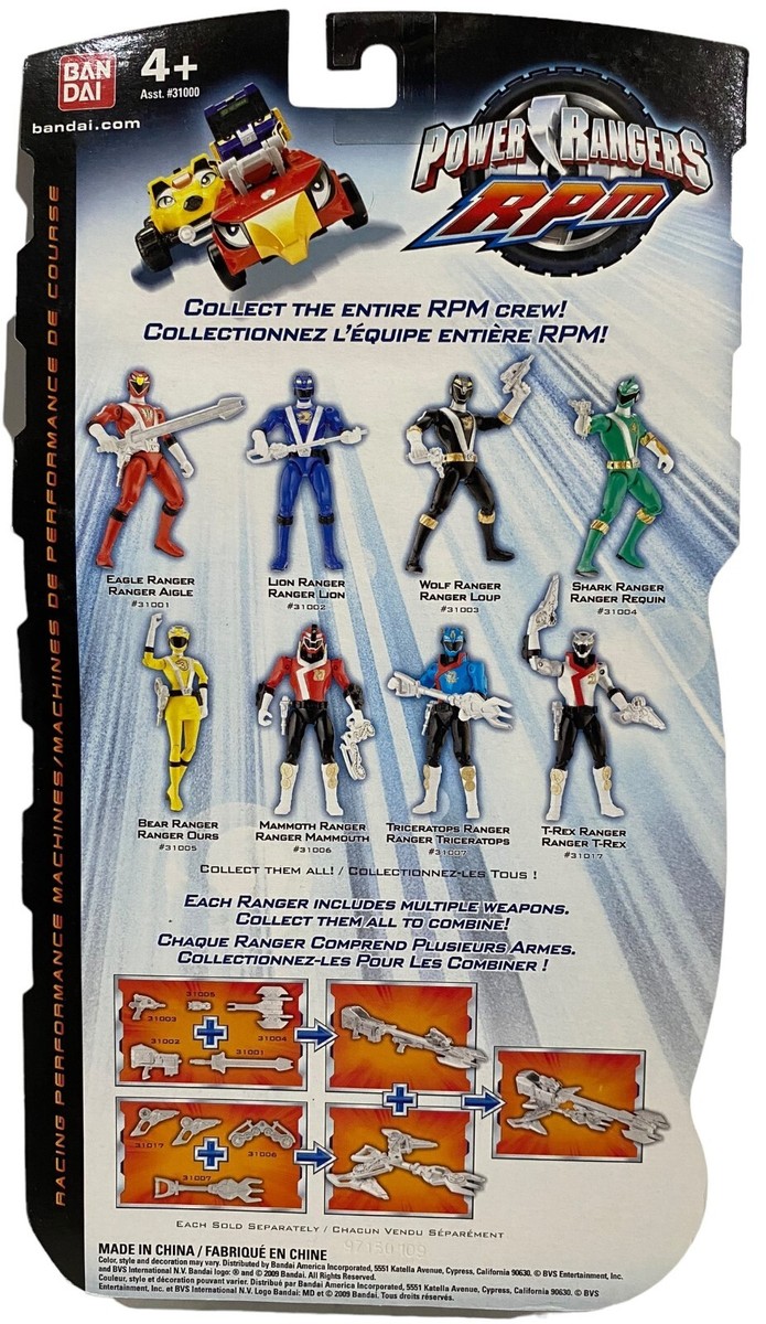 Power Rangers RPM Full Throttle T-Rex Ranger Action Figure NEW