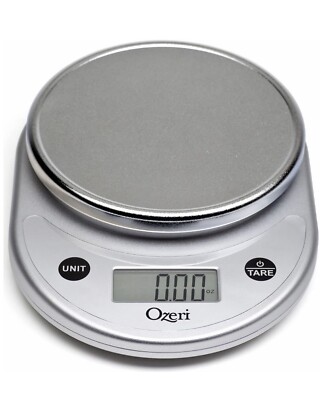 NEW Silver Ozeri Zk14 Multifunction Kitchen and Food Scale. FREE SHIPPING