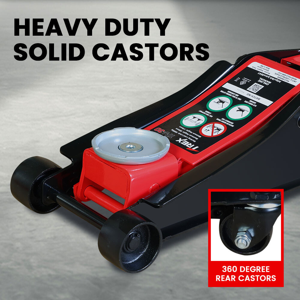 TREX 3000KG Hydraulic Trolley Floor Jack High Lift Floor Jacking Car