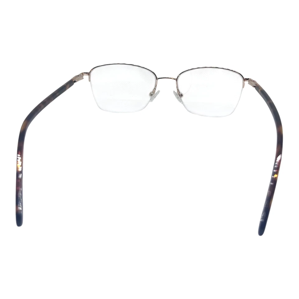 Anteojos para Mujer Cuadrados Dorados Metal Habana 51-17-140 Flex Ligeros Elegantes Foto 4 de 4